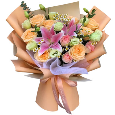 遵义11朵玫瑰桔梗百合，陪你每个季节